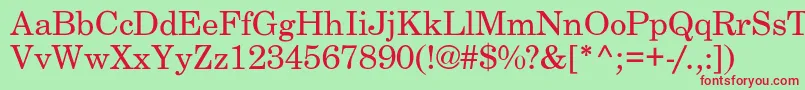 BackroadLight Font – Red Fonts on Green Background