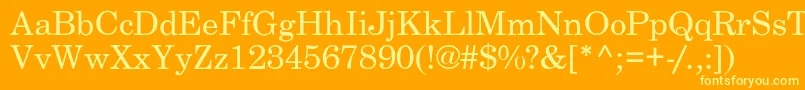 BackroadLight Font – Yellow Fonts on Orange Background