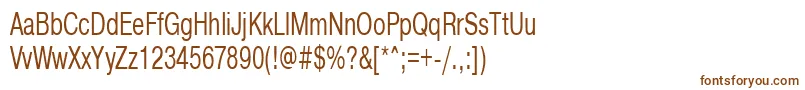 Шрифт Pragmaticactt65n – коричневые шрифты на белом фоне