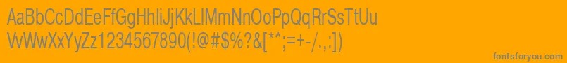 Pragmaticactt65n Font – Gray Fonts on Orange Background