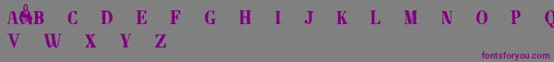 Napoleondemo Font – Purple Fonts on Gray Background