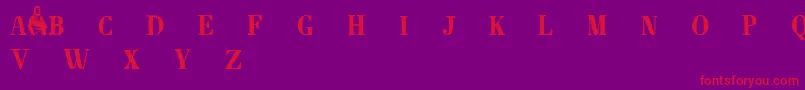 Napoleondemo Font – Red Fonts on Purple Background