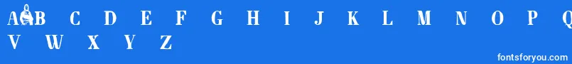 Napoleondemo Font – White Fonts on Blue Background