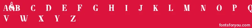 Napoleondemo Font – White Fonts on Red Background