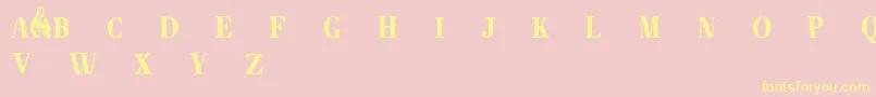 Napoleondemo Font – Yellow Fonts on Pink Background