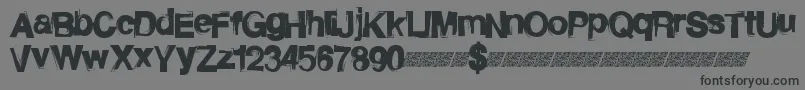 Rightbrew-Schriftart – Schwarze Schriften auf grauem Hintergrund