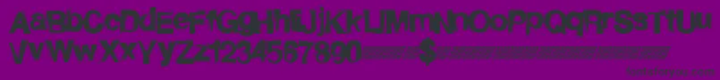 Rightbrew Font – Black Fonts on Purple Background