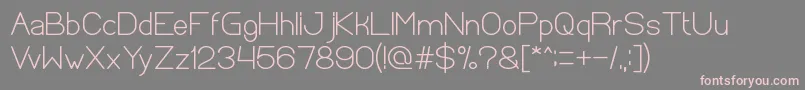 OpticalFiberBold Font – Pink Fonts on Gray Background