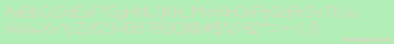 OpticalFiberBold Font – Pink Fonts on Green Background