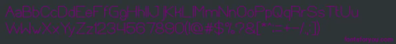 OpticalFiberBold Font – Purple Fonts on Black Background