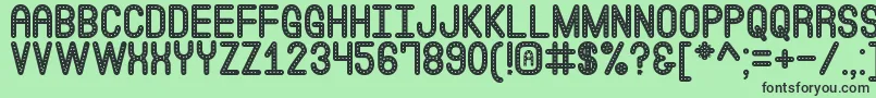 EatAtJoessSt Font – Black Fonts on Green Background