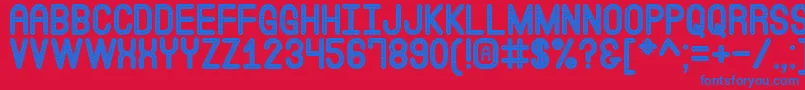 EatAtJoessSt Font – Blue Fonts on Red Background