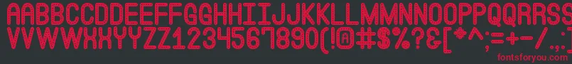 EatAtJoessSt Font – Red Fonts on Black Background