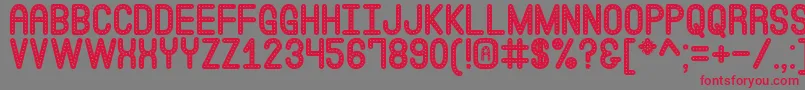 EatAtJoessSt Font – Red Fonts on Gray Background