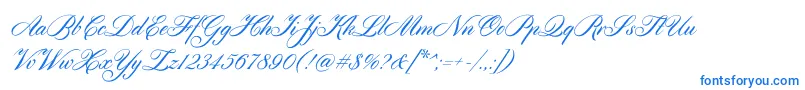 Cylburn-fontti – siniset fontit valkoisella taustalla