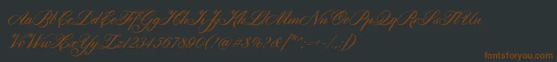 Cylburn Font – Brown Fonts on Black Background