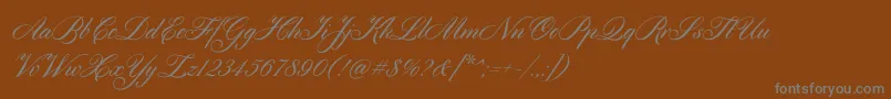 Шрифт Cylburn – серые шрифты на коричневом фоне
