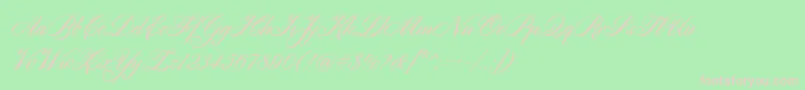 フォントCylburn – 緑の背景にピンクのフォント