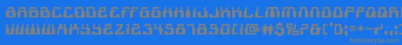 1968odysseyexpand Font – Gray Fonts on Blue Background