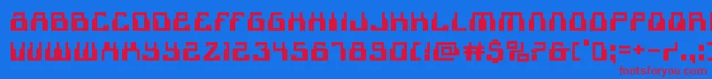 Шрифт 1968odysseyexpand – красные шрифты на синем фоне