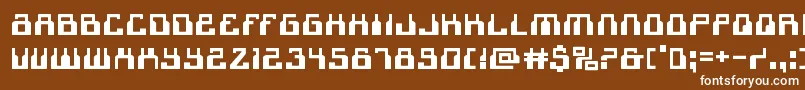 1968odysseyexpand Font – White Fonts on Brown Background