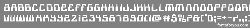 フォント1968odysseyexpand – 灰色の背景に白い文字