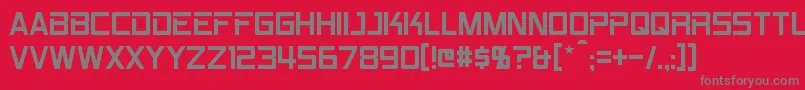 Rpm Font – Gray Fonts on Red Background