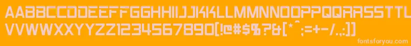 Rpm Font – Pink Fonts on Orange Background