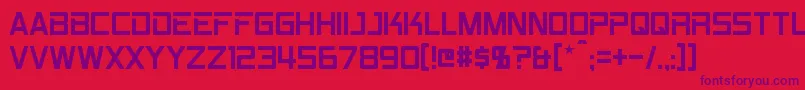 Rpm Font – Purple Fonts on Red Background