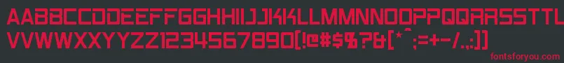Rpm Font – Red Fonts on Black Background