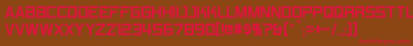 Rpm Font – Red Fonts on Brown Background