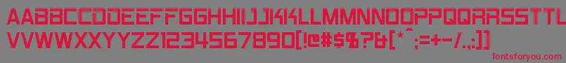 Rpm Font – Red Fonts on Gray Background