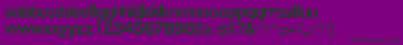Więcej informacji o czcionce Bluevelvet Czcionka Bluevelvet – czarne czcionki na fioletowym tle