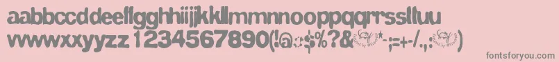fuente Bluevelvet – Fuentes Grises Sobre Fondo Rosa