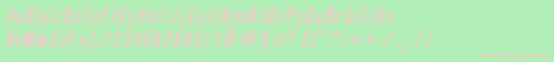 NewPressErodedItalic Font – Pink Fonts on Green Background