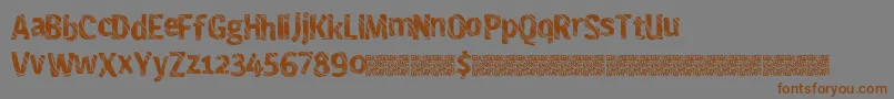Freshmaker Font – Brown Fonts on Gray Background