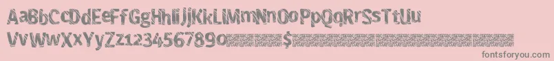Police Freshmaker – polices grises sur fond rose