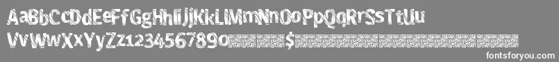 Freshmaker Font – White Fonts on Gray Background
