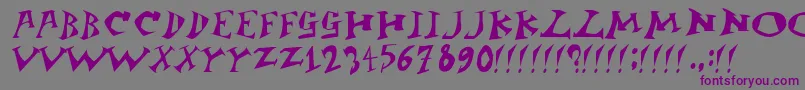 Jangb Font – Purple Fonts on Gray Background