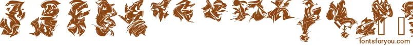 Maels Font – Brown Fonts on White Background