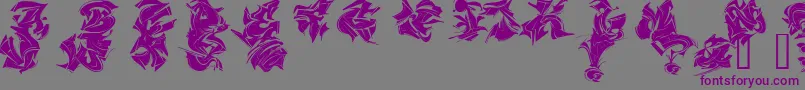 Maels Font – Purple Fonts on Gray Background