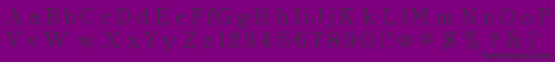 ClassicaRomanRegular Font – Black Fonts on Purple Background