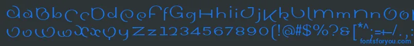 More about SinahsansLtRoman Font SinahsansLtRoman Font – Blue Fonts on Black Background