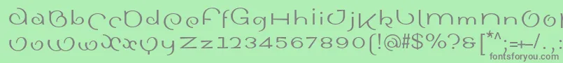 SinahsansLtRoman Font – Gray Fonts on Green Background