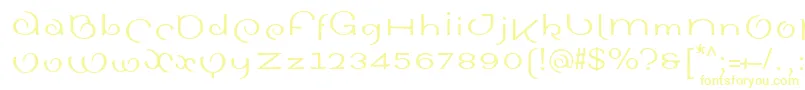 Шрифт SinahsansLtRoman – жёлтые шрифты