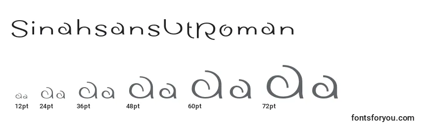 SinahsansLtRoman Font Sizes