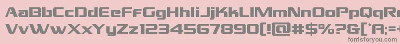 Grandnational Font – Gray Fonts on Pink Background