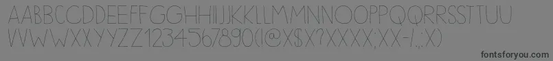 DkSleepyTime-Schriftart – Schwarze Schriften auf grauem Hintergrund