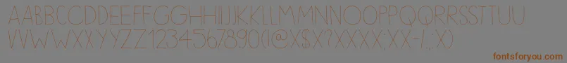 DkSleepyTime Font – Brown Fonts on Gray Background