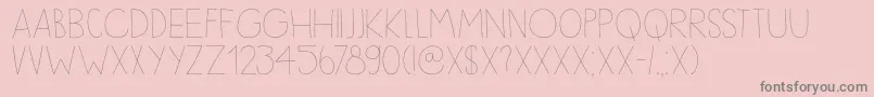 DkSleepyTime Font – Gray Fonts on Pink Background